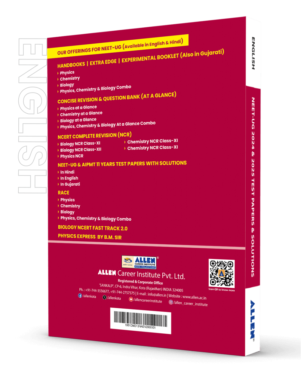 2 Years (2024-25) NEET PYQ Test papers and Solutions by ALLEN | Target NEET-UG