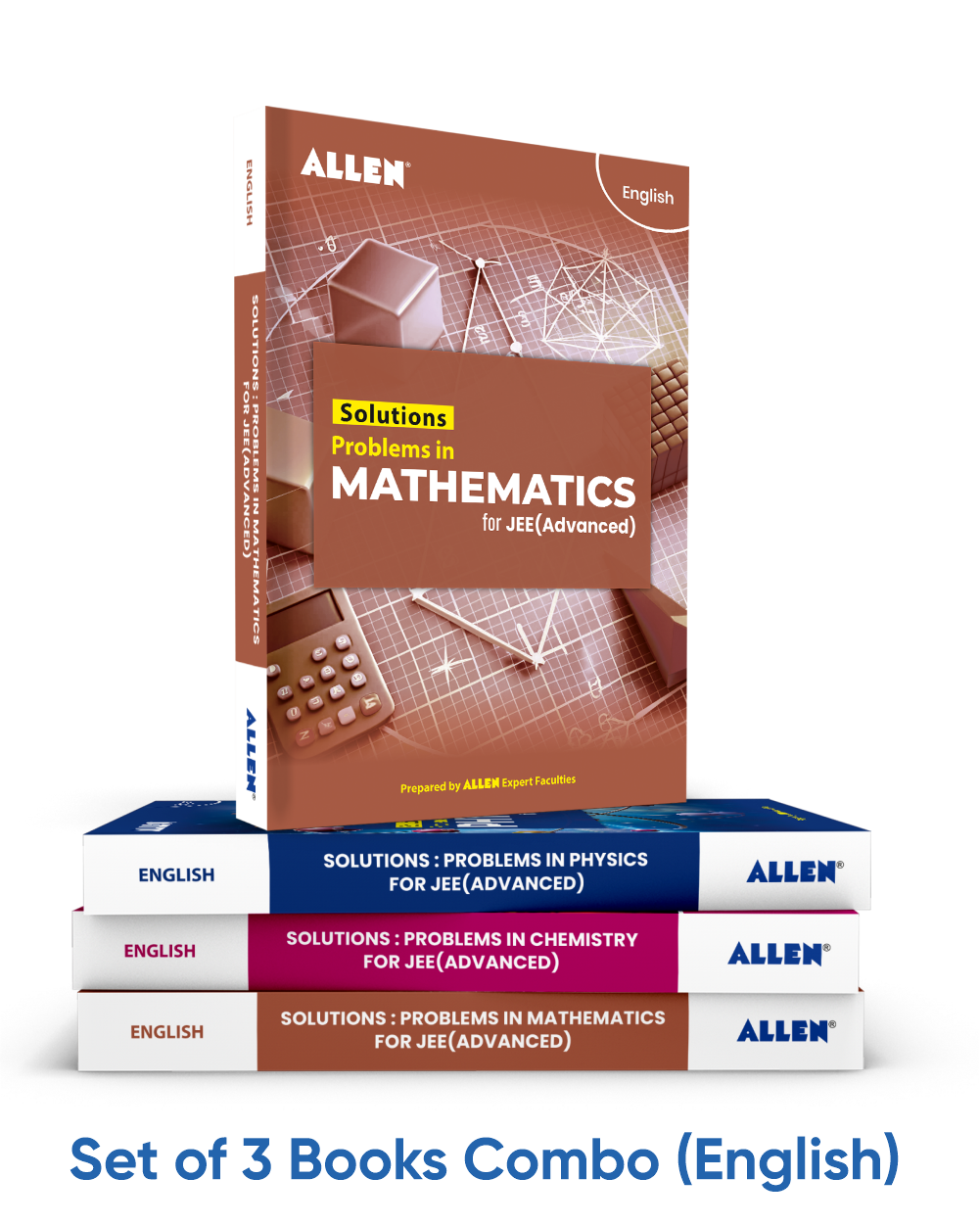 Solutions : Problems in Physics, Chemistry & Mathematics for JEE Advanced in English by ALLEN (Set of 3 Books Combo)
