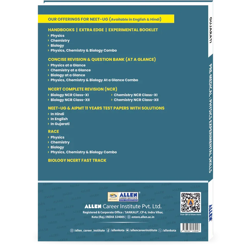 PHYSICS: Experimental Skills for NEET-UG - ALLEN E-Store