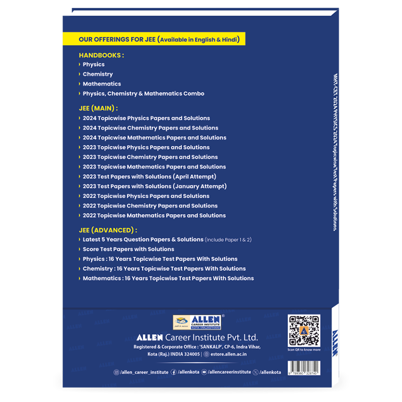 MHT-CET 2024 Physics Topicwise Test Papers with Solutions