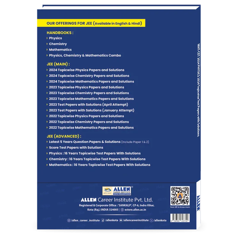 MHT-CET 2024 Physics Topicwise Test Papers with Solutions