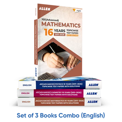 JEE Advanced 16 Years Topicwise Physics, Chemistry & Mathematics Papers with Solutions (Set of 3 books Combo)