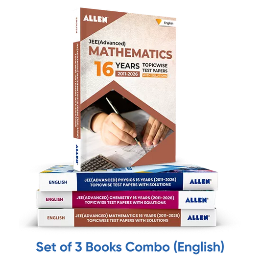 JEE Advanced 16 Years Topicwise Physics, Chemistry & Mathematics Papers with Solutions (Set of 3 books Combo)