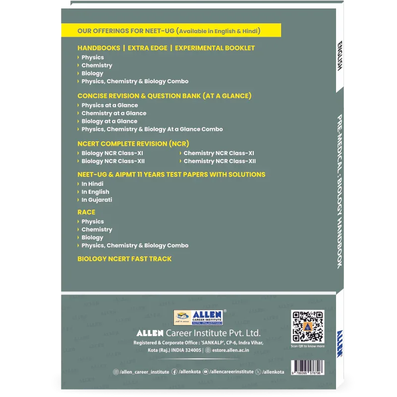 Biology Handbook for NEET-UG - ALLEN E-Store – Allen E-Store