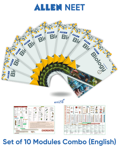 ALLEN BIOLOGY NEET-UG Study Material Package for 11th, 12th & 12th Passed (Set of 10 Modules)