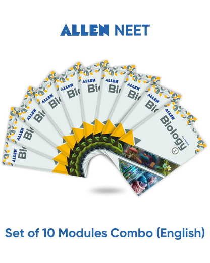 ALLEN NEET-UG Study Material Package for 11th, 12th & 12th Passed with Solutions (Set of 24 Modules)