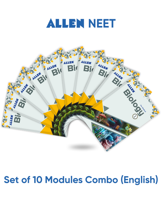 ALLEN BIOLOGY NEET-UG Study Material Package for 11th, 12th & 12th Passed (Set of 10 Modules)