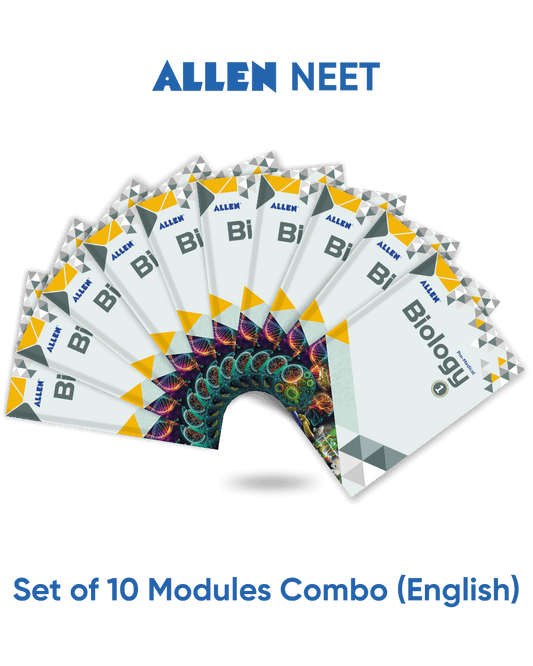 ALLEN BIOLOGY NEET-UG Study Material Package for 11th, 12th & 12th Passed (Set of 10 Modules)