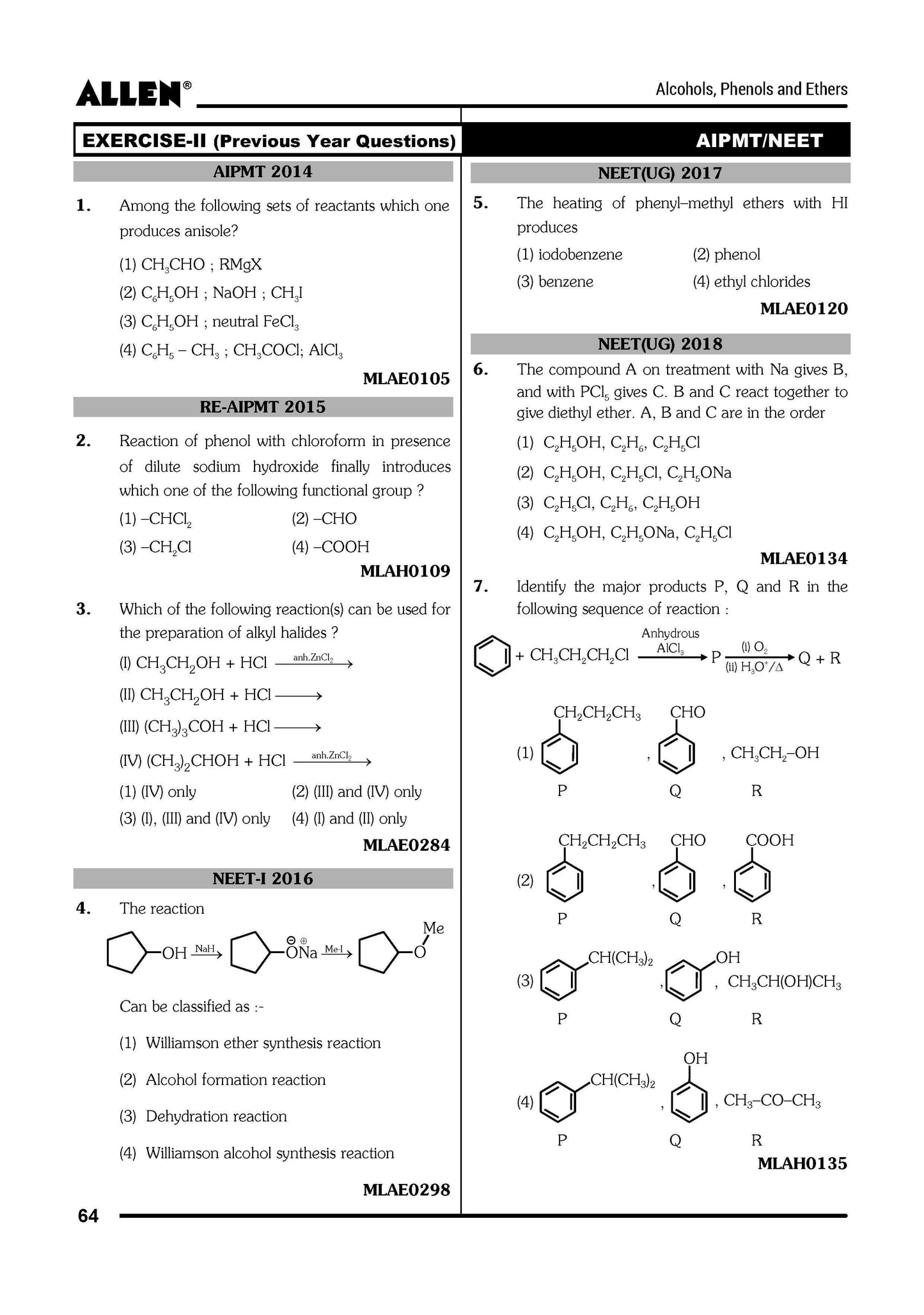 ALLEN CHEMISTRY NEET-UG Study Material Package for 11th, 12th & 12th Passed (Set of 6 Modules)
