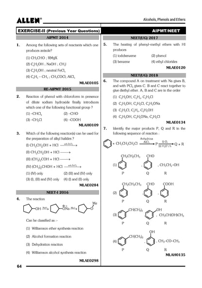 ALLEN CHEMISTRY NEET-UG Study Material Package for 11th, 12th & 12th Passed (Set of 6 Modules)