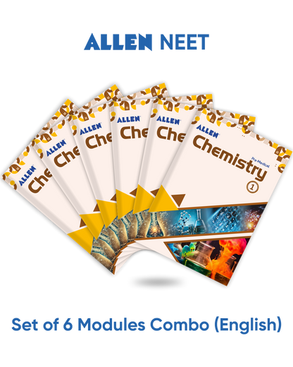 ALLEN NEET-UG Study Material Package for 11th, 12th & 12th Passed with Solutions (Set of 24 Modules)