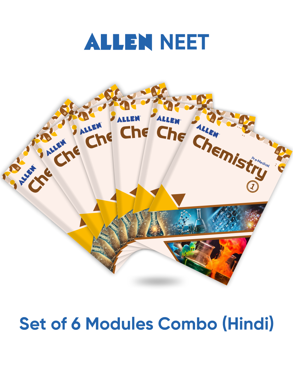 ALLEN NEET-UG Study Material Package for 11th, 12th & 12th Passed with Solutions (Set of 24 Modules)