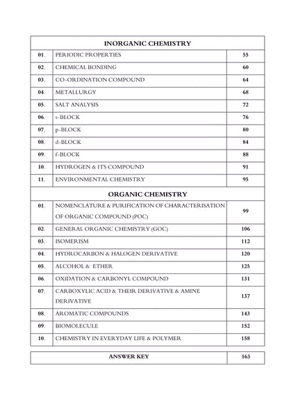 Problems in Chemistry with Answer key for JEE Advanced in English by ALLEN