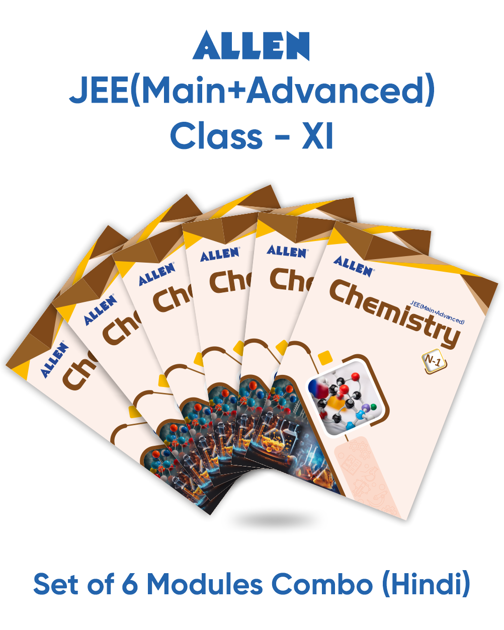 ALLEN 11th CHEMISTRY Study Material Package for JEE Main+Advanced (Set of 6 Modules Combo) in English | Nurture