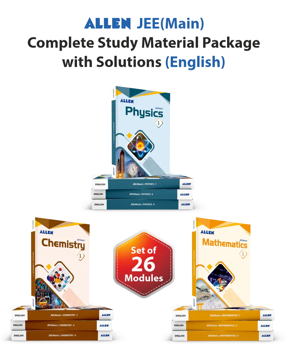 Allen Nsec Module JEE Main Study Material with Solution Complete Package - Set of 26 ...