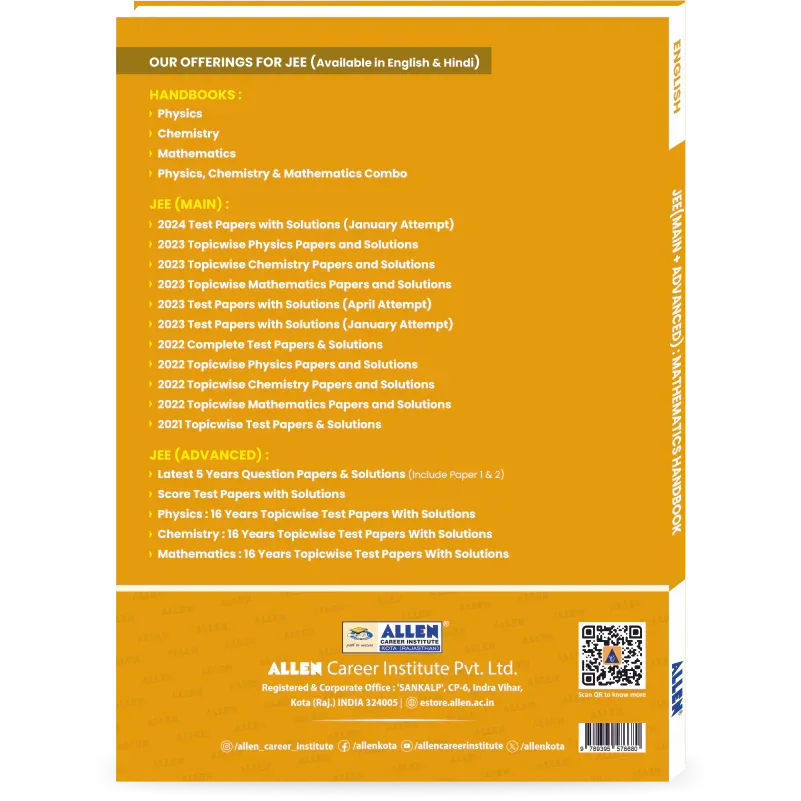 Allen Math Handbook.pdf Maths Handbook for IIT-JEE - ALLEN E-Store – Allen E-Store