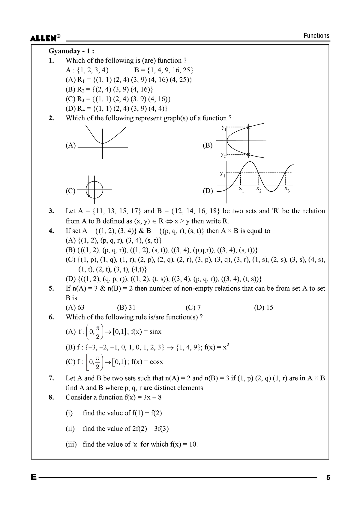 ALLEN 12th MATHEMATICS Study Material Package for JEE Main+Advanced (Set of 7 Modules Combo ) in Hindi | Enthusiast