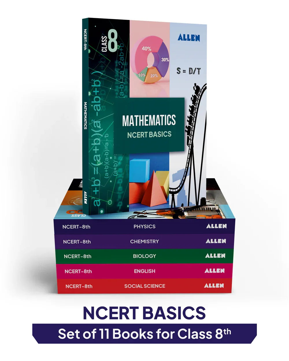 ALLEN Class 8 NCERT All-in-One Study Material Package - 11 Multicolor ...