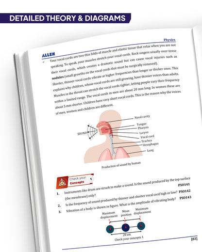 ALLEN Class 8 NCERT All-in-One Study Material Package - 11 Multicolor Modules Covering 6 Core Subjects | Physics, Chemistry, Biology, Maths, Social Science & English