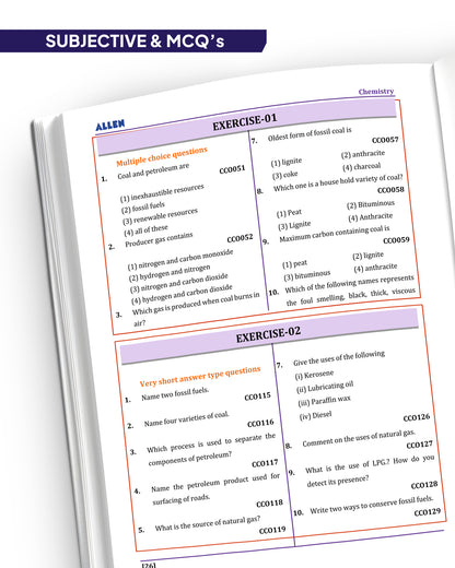 ALLEN Class 8 NCERT All-in-One Study Material Package - 11 Multicolor Modules Covering 6 Core Subjects | Physics, Chemistry, Biology, Maths, Social Science & English