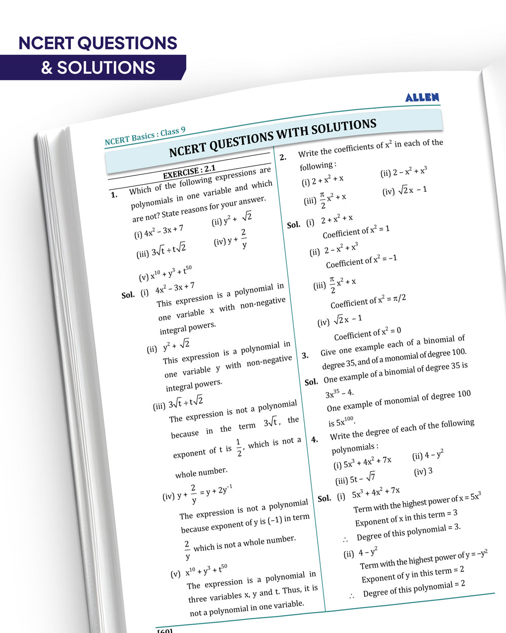 ALLEN Class 9 NCERT All-in-One Study material Package – 12 Multicolor Modules covering 6 Subjects | Physics, Chemistry, Biology, Maths, Social Science & English