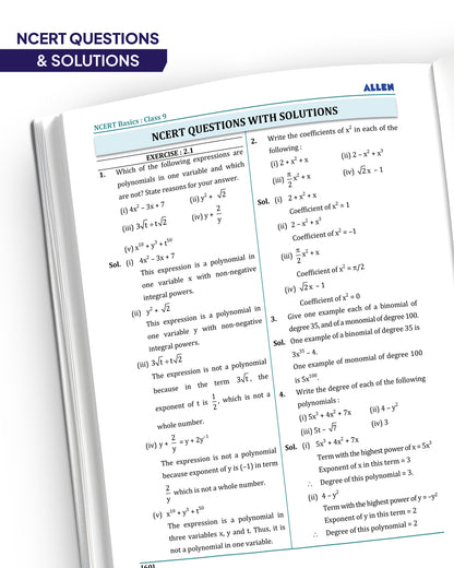 ALLEN Class 9 NCERT All-in-One Study material Package – 12 Multicolor Modules covering 6 Subjects | Physics, Chemistry, Biology, Maths, Social Science & English