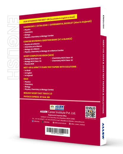 2 Years (2024-25) NEET PYQ Test papers and Solutions by ALLEN |  Target NEET-UG