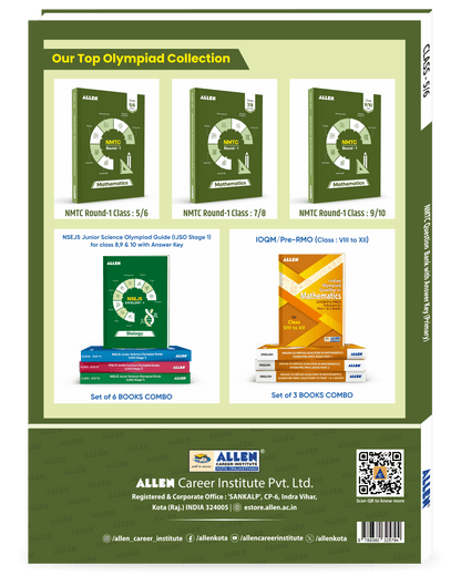 NMTC Question  Bank for Class 5 & 6 (Primary) with Answer Key by ALLEN | Mathematics Olympiad