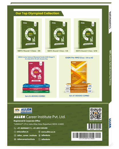 NMTC Question Bank (Multicolor) for Class 5 & 6 – Primary | Mathematics Olympiad Prep Book with Detailed Answer Key by ALLEN