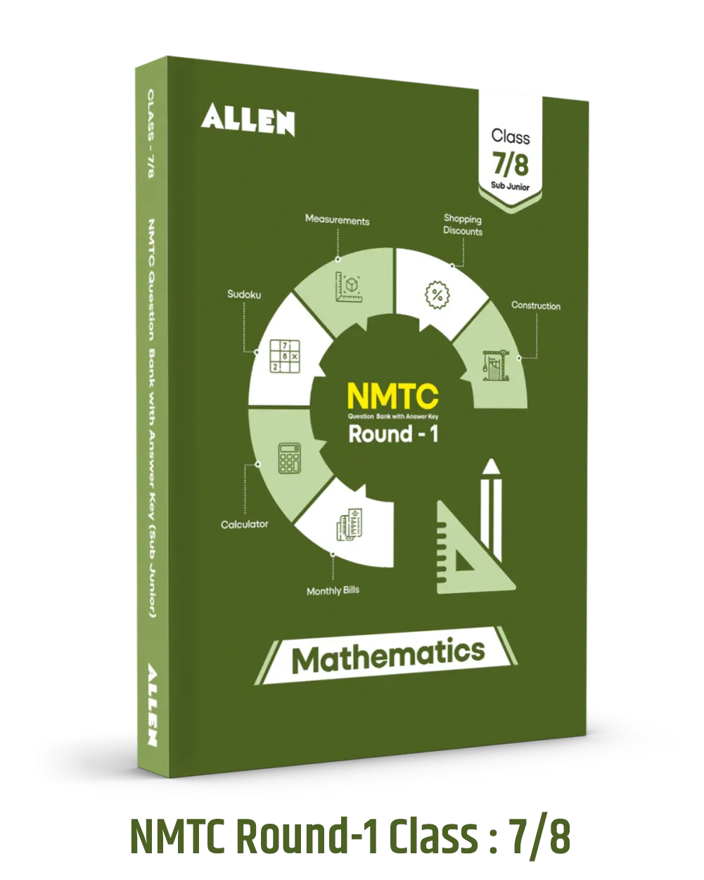 NMTC Question Bank for Class 7 & 8 (Sub Juniors) with Answer Key by ALLEN | Mathematics Olympiad - ALLEN E-Store