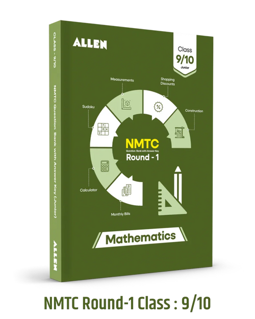 NMTC Maths Question Bank for Class 9 & 10 (Juniors) with Answer Key | NMTC Olympiad Preparation Book by ALLEN
