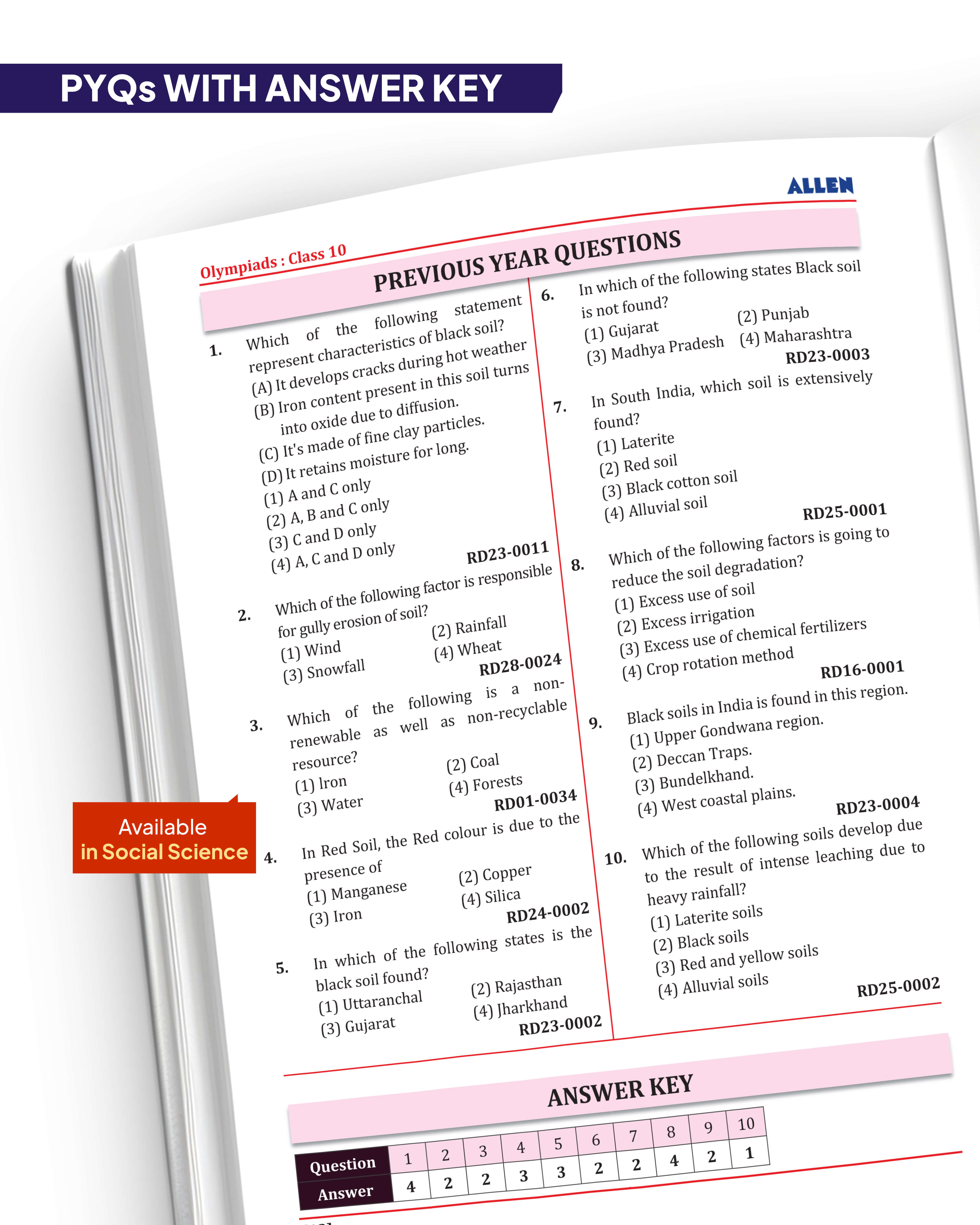 ALLEN Multicolor Modules for Class 10 Olympiad All-in-One Study ...