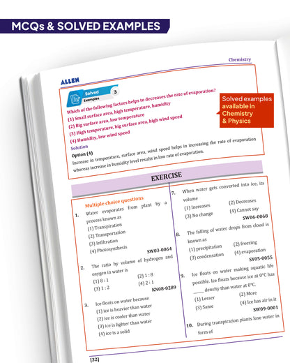 ALLEN Class 6 All-in-One Olympiad Study Material Package -9 Multicolor Modules Covering 7 Core Subjects | Physics, Chemistry, Biology, Maths, Social Science, English & Mental ability