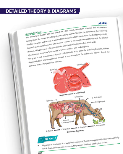 ALLEN Class 7 All-in-One Olympiad Study Material Package -9 Multicolor Modules Covering 7 Core Subjects | Physics, Chemistry, Biology, Maths, Social Science, English & Mental ability