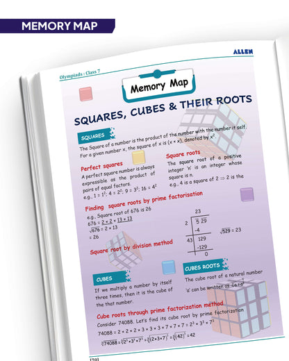 ALLEN Class 7 All-in-One Olympiad Study Material Package -9 Multicolor Modules Covering 7 Core Subjects | Physics, Chemistry, Biology, Maths, Social Science, English & Mental ability