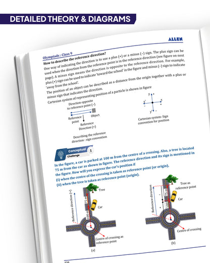 ALLEN Class 9 All-in-One Olympiad Study Material Package -9 Multicolor Modules Covering 7 Core Subjects | Physics, Chemistry, Biology, Maths, Social Science, English & Mental ability