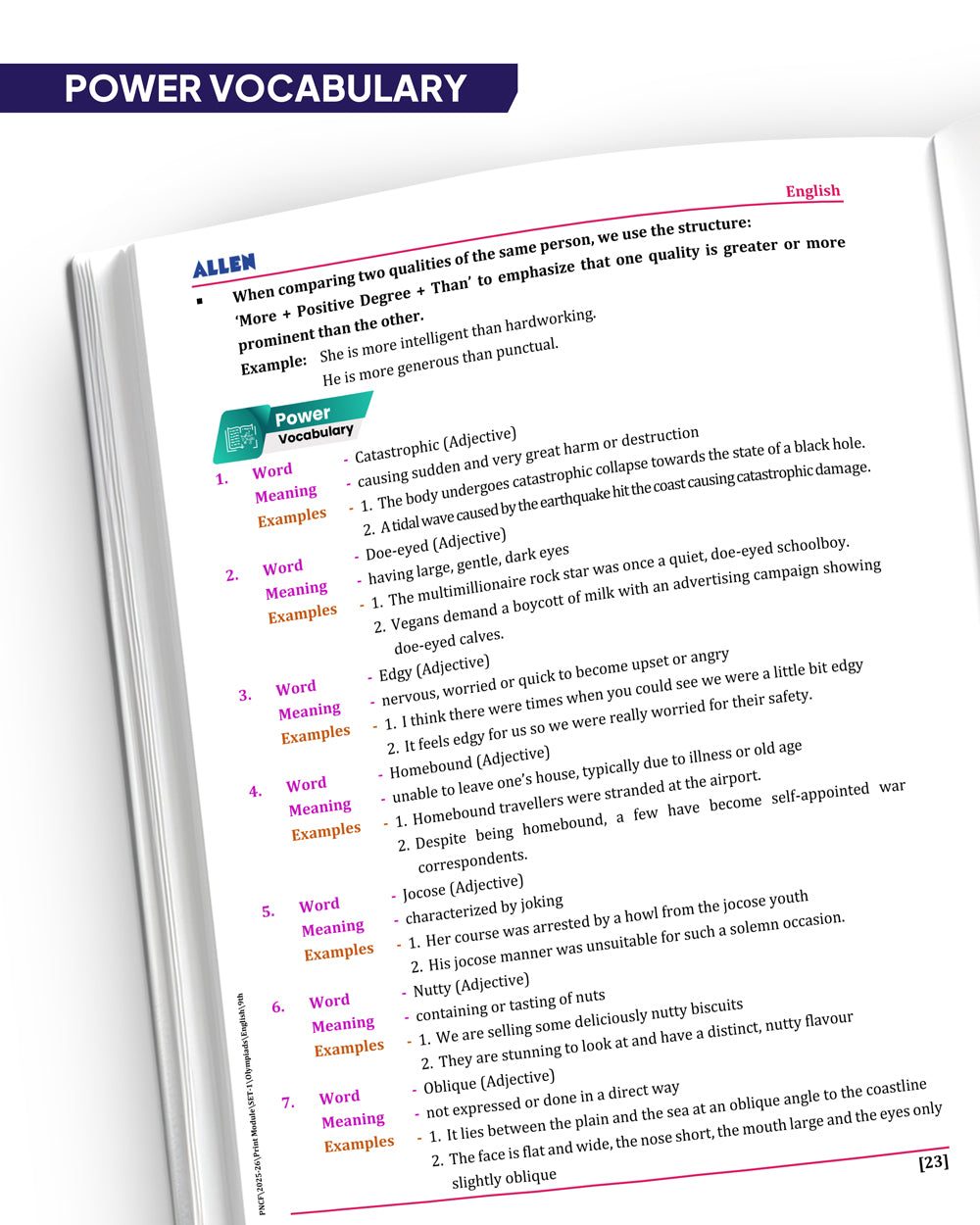 ALLEN Class 9 All-in-One Olympiad Study Material Package -9 Multicolor Modules Covering 7 Core Subjects | Physics, Chemistry, Biology, Maths, Social Science, English & Mental ability