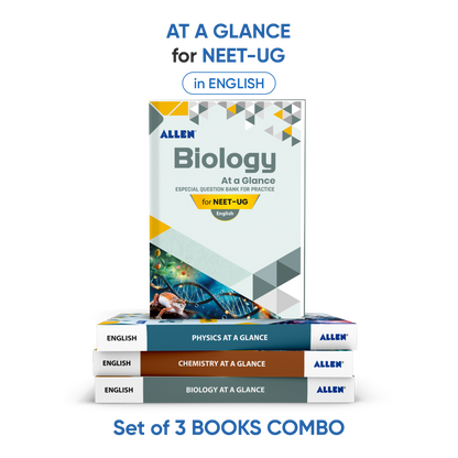 ALLEN Physics (CROP), Chemistry & Biology Question Bank (at a glance) For NEET (UG) Exam (Set of 3 books Combo)