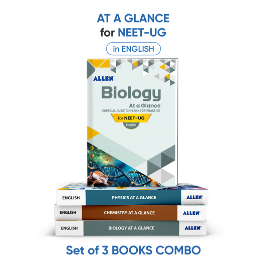 ALLEN Physics (CROP), Chemistry & Biology Question Bank (at a glance) For NEET (UG) Exam (Set of 3 books Combo)