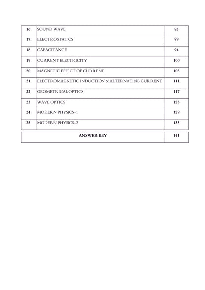 Problems in Physics with Answer key for JEE Advanced in English by ALLEN