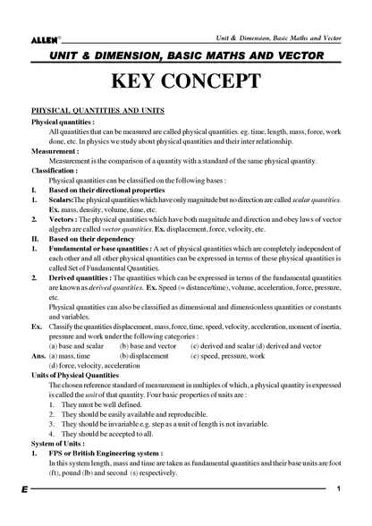 ALLEN 11th PHYSICS Study Material Package for JEE Main+Advanced (Set of 6 Modules Combo) Nurture