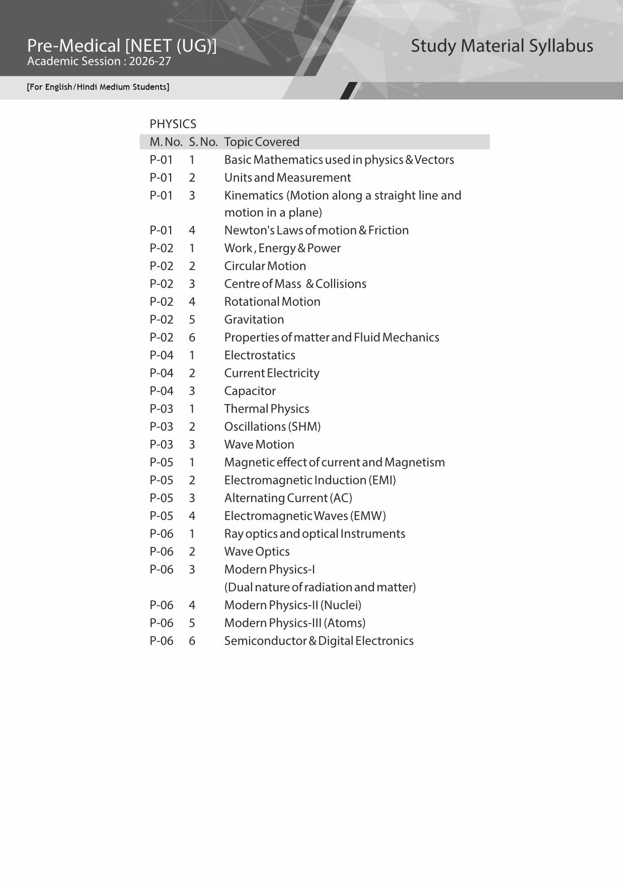 ALLEN PHYSICS NEET-UG Study Material Package for 11th, 12th & 12th Passed with Solutions (Set of 8 Modules)