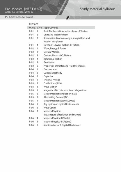 ALLEN PHYSICS NEET-UG Study Material Package for 11th, 12th & 12th Passed with Solutions (Set of 8 Modules)