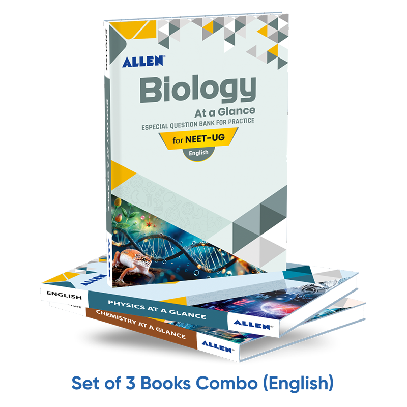ALLEN Physics (CROP), Chemistry & Biology Question Bank (at a Glance) For NEET (UG) Exam (Set of 3 books Combo)
