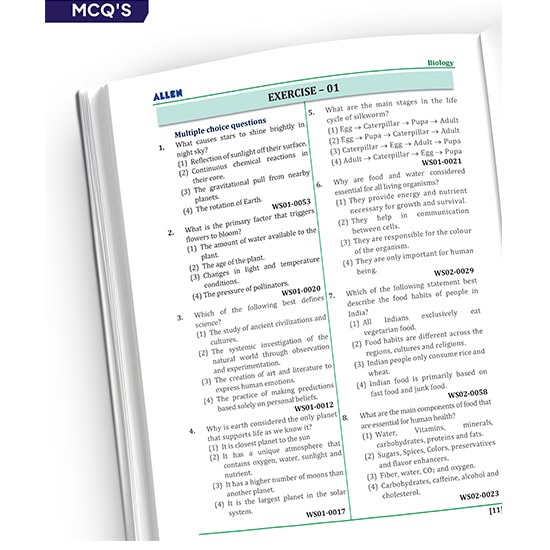 ALLEN Class 6 NCERT All-in-One Study Material Package-9 Multicolor Modules Covering 6 Core Subjects | Physics, Chemistry, Biology, Maths, Social Science & English