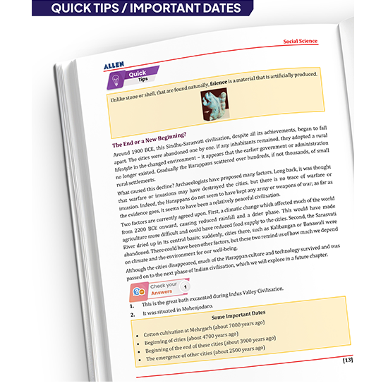 ALLEN Class 6 NCERT All-in-One Study Material Package-9 Multicolor Modules Covering 6 Core Subjects | Physics, Chemistry, Biology, Maths, Social Science & English