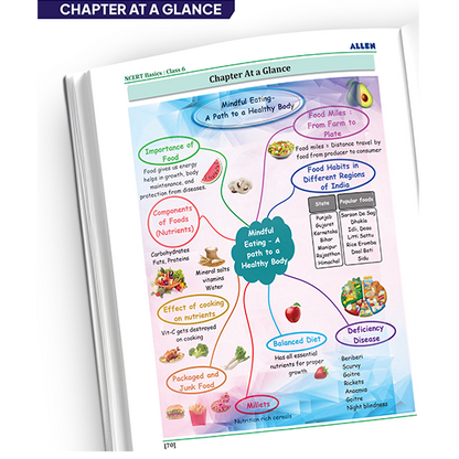 ALLEN Class 6 NCERT All-in-One Study Material Package-9 Multicolor Modules Covering 6 Core Subjects | Physics, Chemistry, Biology, Maths, Social Science & English