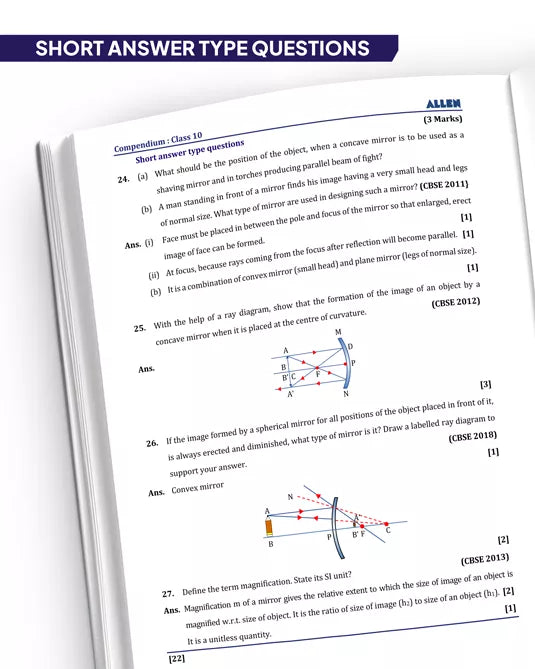 ALLEN CBSE Class 10 Compendium, Complete Board Exam Preparation Physics, Chemistry, Biology, Mathematics, English & Social Science (Set of 7 Books Combo)