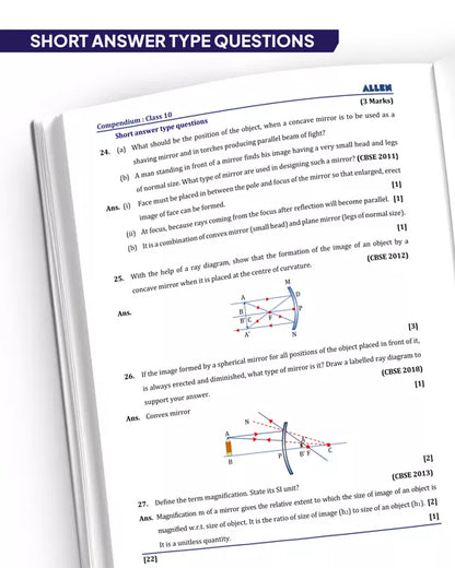 ALLEN CBSE Class 10 Compendium, Complete Board Exam Preparation Physics, Chemistry, Biology, Mathematics, English & Social Science (Set of 7 Books Combo)
