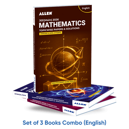 JEE MAIN 2026 Topicwise Physics, Chemistry, Mathematics Papers and Solutions (January & April attempt) by ALLEN (Set of 3 books Combo)